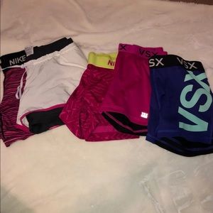 VIctoria’s Secret and Nike shorts